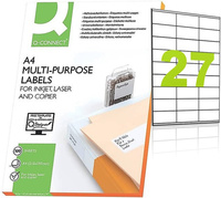 Etykiety Q-Connect A4 70x30mm białe (100)