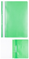 Skoroszyt OFFICE PRODUCTS, PP, A4, 2 otwory, 100/170mikr., wpinany, jasnozielony