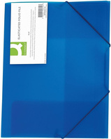 Teczka PP z gumką Q-Connect A4 transparentna niebieska