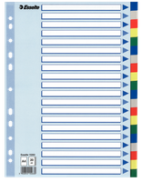 PRZEKŁADKI PP ESSELTE A4 INDEX 20 KOLORÓW