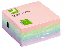 Karteczki Q-Connet 76x76mm pastel 4 kolory (4x100)