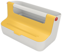 Pojemnik z uchwytem Leitz Cosy żółty