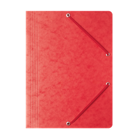 TECZKA PRESZPANOWA Z GUMKĄ BANTEX A4 CZERWONA