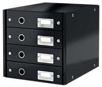 POJEMNIK 4 SZUFLADY LEITZ C&S CZARNY