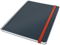 Kołonotatnik Leitz Cosy B5/80k kratka szary