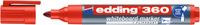 Marker do tablic Edding 360 czerwony
