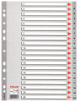 PRZEKŁADKI PP ESSELTE A4 1-20