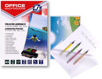 Folia laminacyjna Office Products A5 2x125µm błyszcząca (100)
