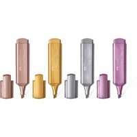 Zakreślacz Faber-Castell 1546 metaliczny złoty