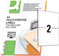 Etykiety Q-Connect A4 210x148.5mm białe (100)