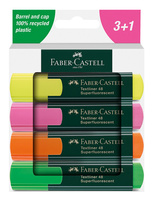 Zakreślacze Faber-Castell 48 neon 4 kolory