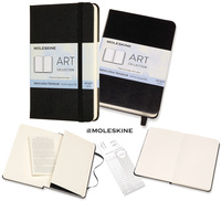 Notatnik do akwareli Moleskine Art P (9x14cm) czarny