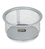 METALOWY POJEMNIK NA SPINACZE SREBRNY