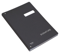 Teczka do podpisu DONAU, karton, A4, 450gsm, 20-przegr., czarna