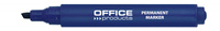 Marker permanentny Office Products 1-5mm ścięty niebieski