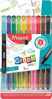 CIENKOPISY MAPED GRAPH'PEPS DECO 0,4mm 10 KOLORÓW
