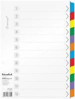 Przekładki kartonowe Biurfol A4 12 kart