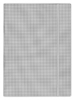 Teczka kartonowa z gumką Donau A4/400g w kratę biała