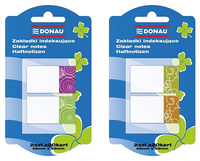Zakładki indeksujące DONAU, PP, 25x45mm, 2x20 kart., mix kolorów
