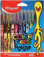 Flamastry Maped Color'Peps Monster 12 kolorów