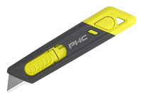 Nóż bezpieczny PHC Metti szaro-żółty