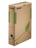 PUDŁO DO ARCHIWIZACJI ESSELTE ECO A4/80mm BRĄZOWE