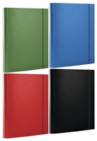 Teczka z gumką OFFICE PRODUCTS, PP, A4/30, 3-skrz., niebieska