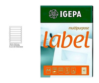 ETYKIETY A4 IGEPA 192*38,0mm BIAŁE (100)