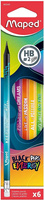 Ołówki Maped Black'Peps Energy HB z gumką (6)