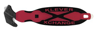 Nóż bezpieczny Klever XChange XD Smooth Kut czerwony