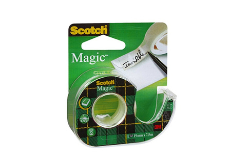 TAŚMA BIUROWA SCOTCH MAGIC 19mm/7.6m + PODAJNIK