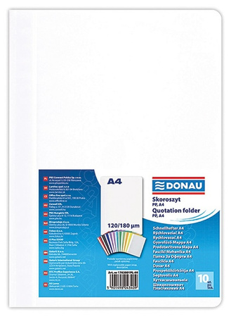 Skoroszyt DONAU, PP, A4, standard, 120/180mikr., granatowy