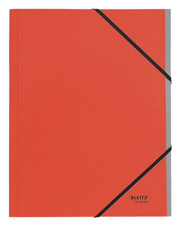 Teczka PP z gumką Leitz Recycle A4 6 przekładek niebieska