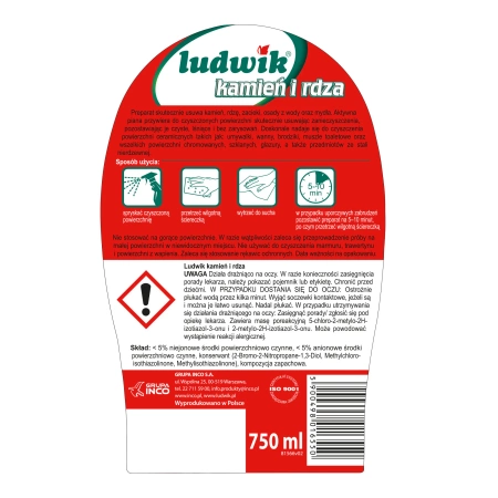 Pianka Ludwik 750ml Kamień i rdza