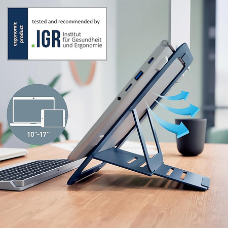 Podstawa pod laptop Leitz Ergo szara
