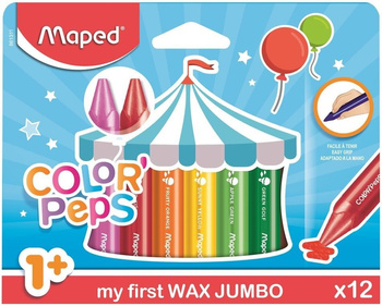 Kredki świecowe Maped Color'Peps Jumbo Early Age 12 kolorów