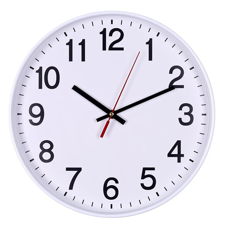 Zegar ścienny Office Products 34cm biały