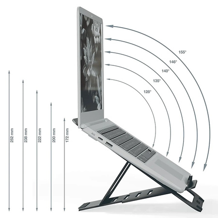 Podstawa pod laptop Leitz Ergo szara