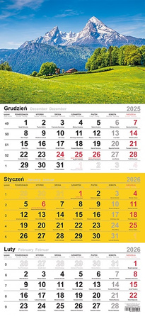 Kalendarz trójdzielny Michalczyk i Prokop 290x619mm