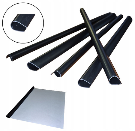 Grzbiety wsuwane Donau A4/10mm zielone (10)