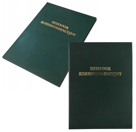 Dziennik korespondencyjny A4 300 kartek zielony