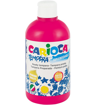 Farba tempera Carioca 500ml neon różowa