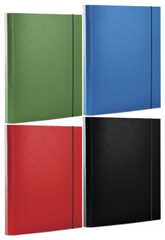 Teczka z gumką OFFICE PRODUCTS, PP, A4/30, 3-skrz., czerwona