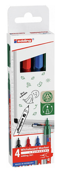 Markery do tablic Edding 361 4 kolory