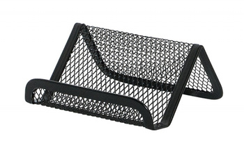 Stojak na wizytówki Q-Connect metalowy czarny