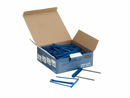 Klipsy archiwizacyjne Bankers Box Pro 100mm niebieskie (50)