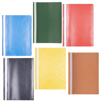 Skoroszyt OFFICE PRODUCTS, 120/180 mic, PP, żółty