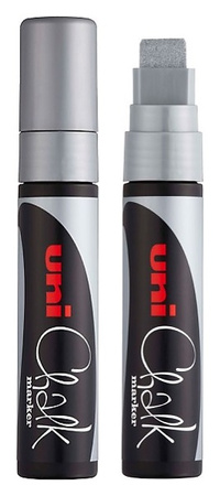 Marker kredowy Uni Chalk PWE-17K srebrny