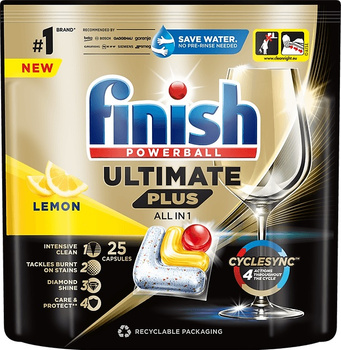 Kapsułki do zmywarki Finish Ultimate Plus All-in-1 Lemon (25)