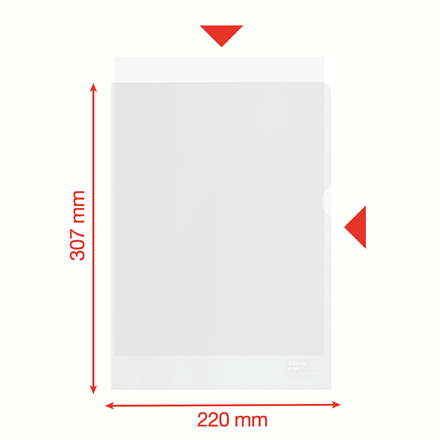 Folder Esselte Recycled Premium A4/100µm groszkowy (100) 